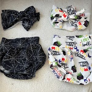 Halloween Bummie/Headband set